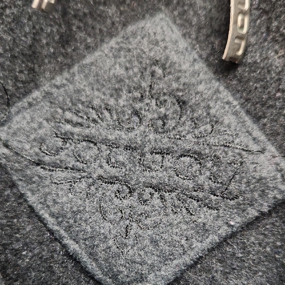 Girl's  Gray Double-Breasted Coat - Picture 2 of 6